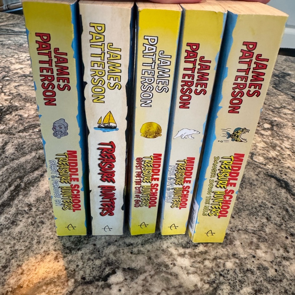 Middle School Treasure Hunters Series  Collection 5 Books set by James Patterson